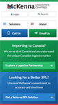 Mobile Screenshot of mckennalogistics.ca